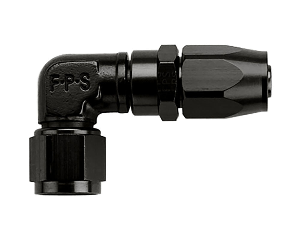 FRAGOLA 109120-BL - Hose Fitting #20 90 Degr Black - Low Pro-File image