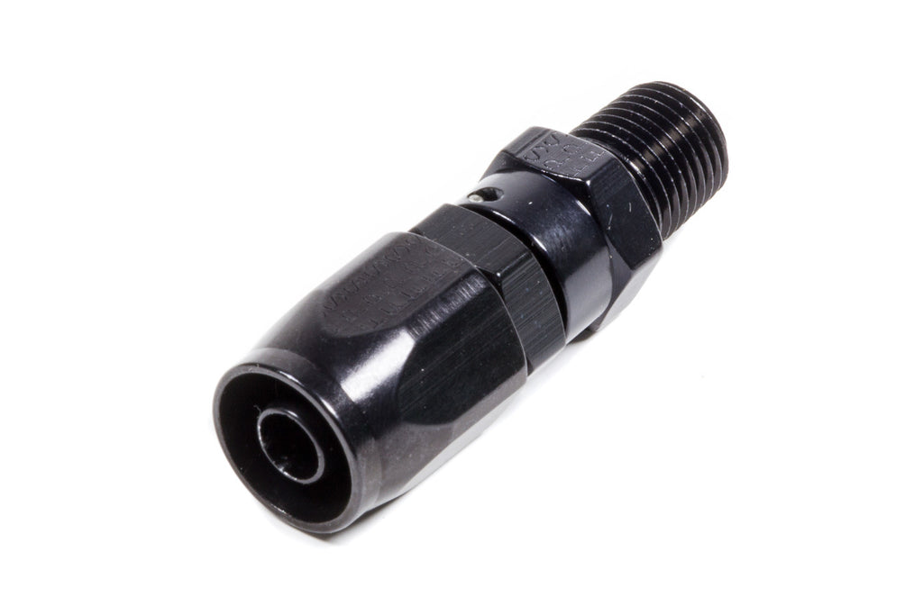 FRAGOLA 190106-BL - #6 Str. x 1/4 MPT Hose End Black image