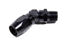 Load image into Gallery viewer, FRAGOLA 194510-BL - #10 45 Deg  x 1/2 MPT Hose End Black image