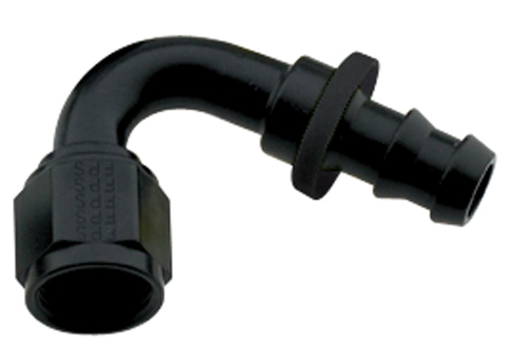 FRAGOLA 212008-BL - Hose Fitting #8 120 Deg Push Lock Black image