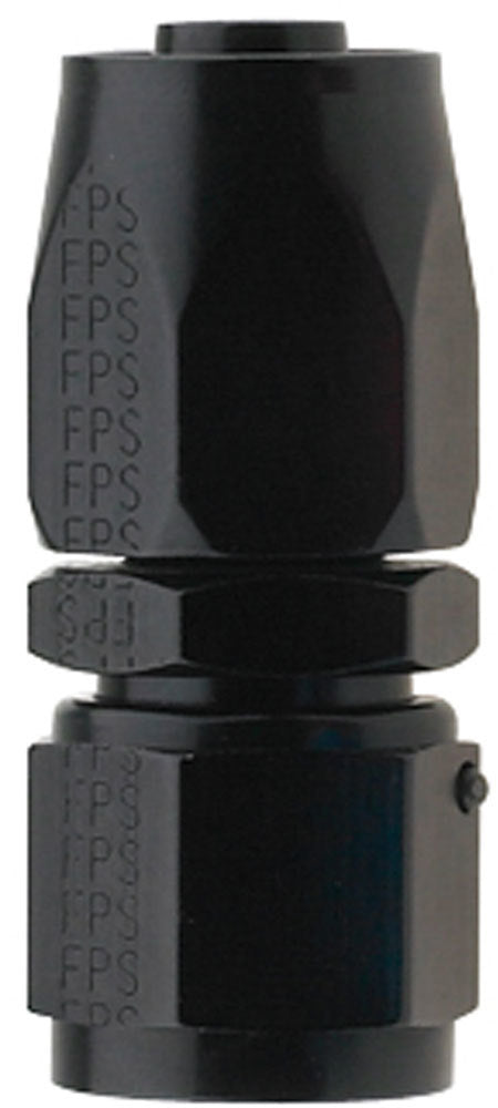 FRAGOLA 220106-BL - Hose Fitting #6 Straight Pro-Flow Black image