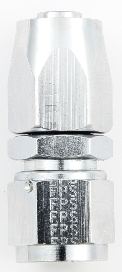 FRAGOLA 220106-CH - Hose Fitting #6 Straight Pro-Flow Chrome image