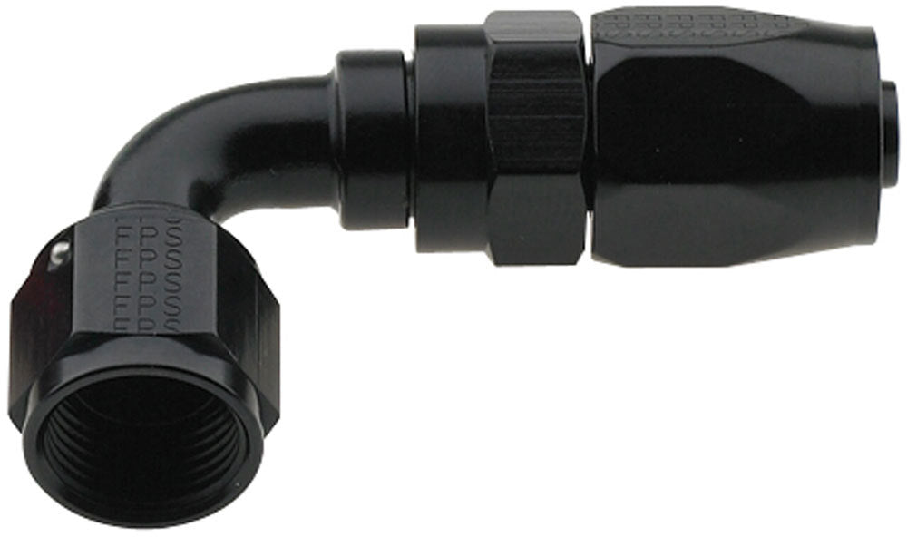 FRAGOLA 229006-BL - Hose Fitting #6 90 Deg Pro-Flow Black image