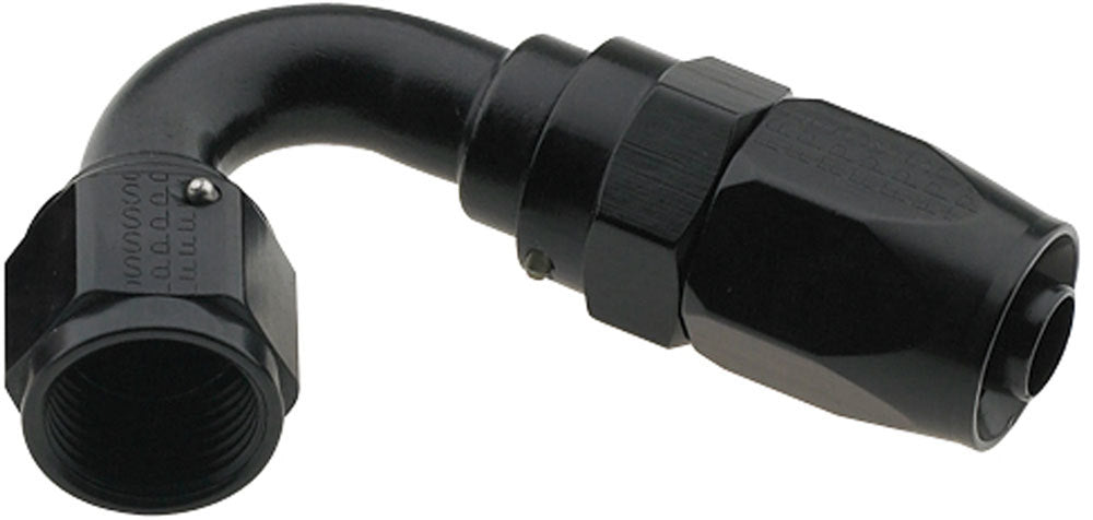 FRAGOLA 231204-BL - Hose Fitting #4 120 Deg Pro-Flow Black image