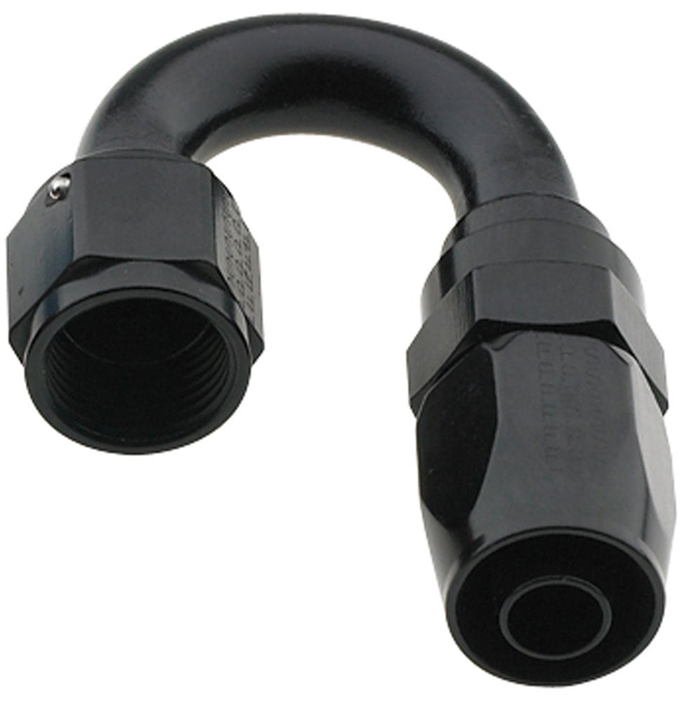 FRAGOLA 231804-BL - Hose Fitting #4 180 Deg Pro-Flow Black image