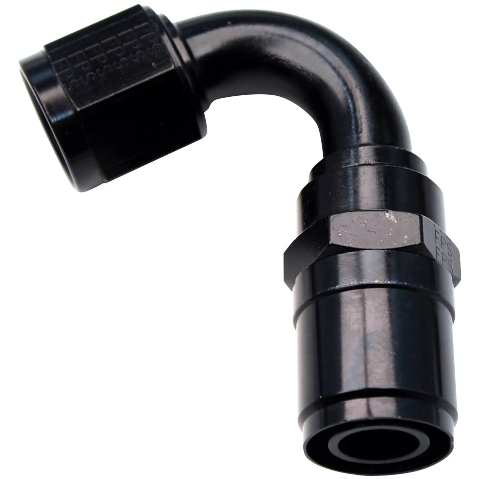 FRAGOLA 2612006 - #6 Race-Rite Crimp-On Hose End 120-Degree image