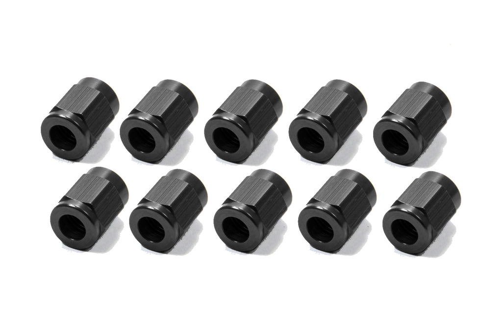 FRAGOLA 481803-BL-10 - #3 Aluminum Tube  Nuts (10pk) Black image