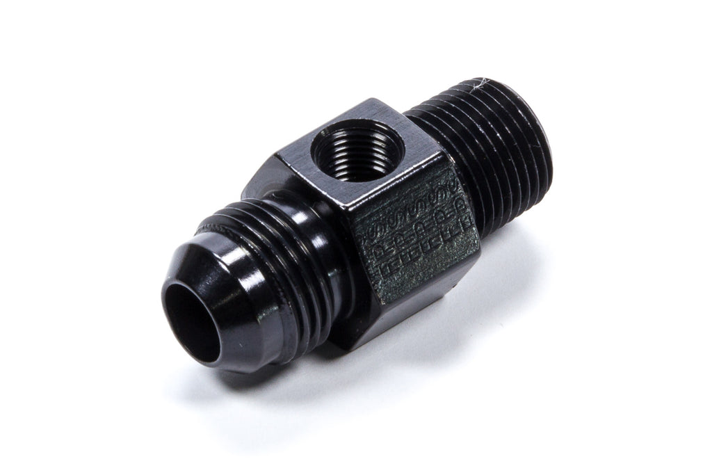 FRAGOLA 495004-BL - #8 X 3/8MPT Inline Gauge Adapter Fitting Black image