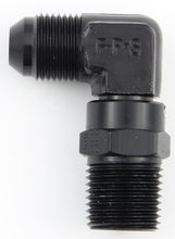 Load image into Gallery viewer, FRAGOLA 499144-BL - #4 x 1/4 MPT 90 Deg Swivel Adapter Black image