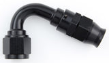 Hose Fitting #6 120 Deg PTFE Black