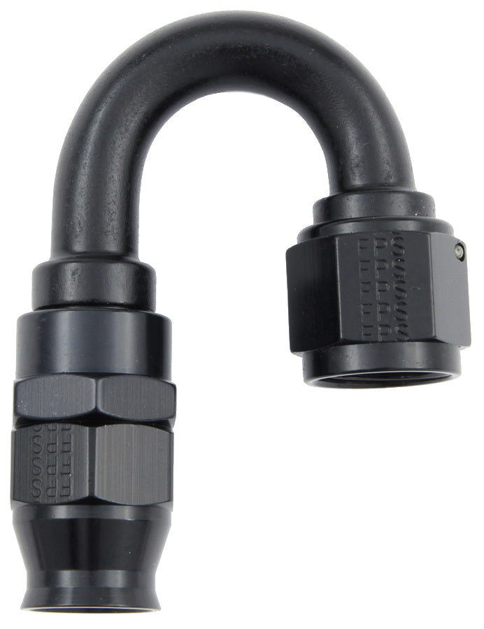 FRAGOLA 681806-BL - Hose Fitting #6 180 Deg PTFE Black image