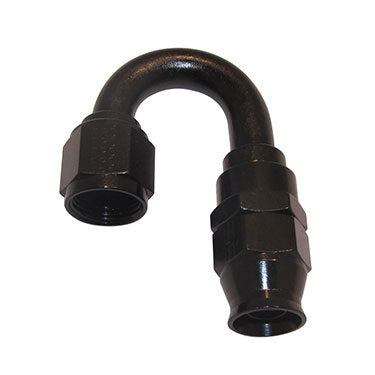 FRAGOLA 681812-BL - Hose Fitting #12 180 Deg PTFE Black image