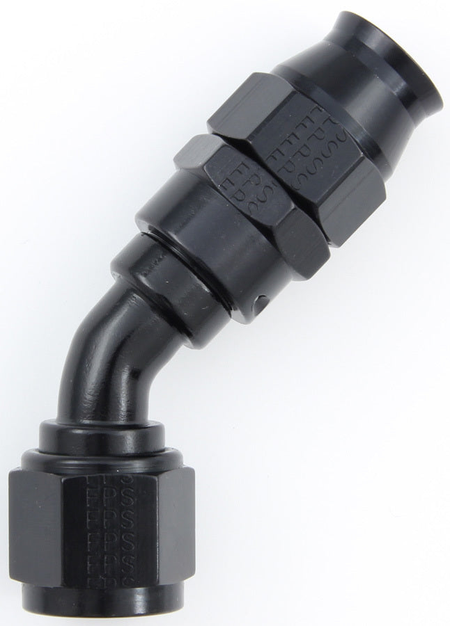 FRAGOLA 684506-BL - Hose Fitting #6 45 Deg PTFE Black image