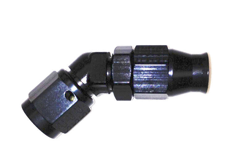 FRAGOLA 684512-BL - Hose Fitting #12 45 Deg PTFE Black image