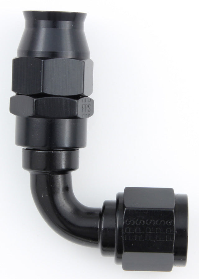 FRAGOLA 689008-BL - Hose Fitting #8 90 Deg PTFE Black image