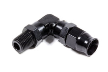 Load image into Gallery viewer, FRAGOLA 689906-BL - Hose Fitting #6 90 Deg to 1/4npt PTFE Black image