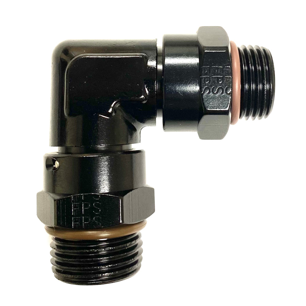 FRAGOLA 999602-BL - 90-Deg Male ORB Adapter Fitting  #6 to #6 image