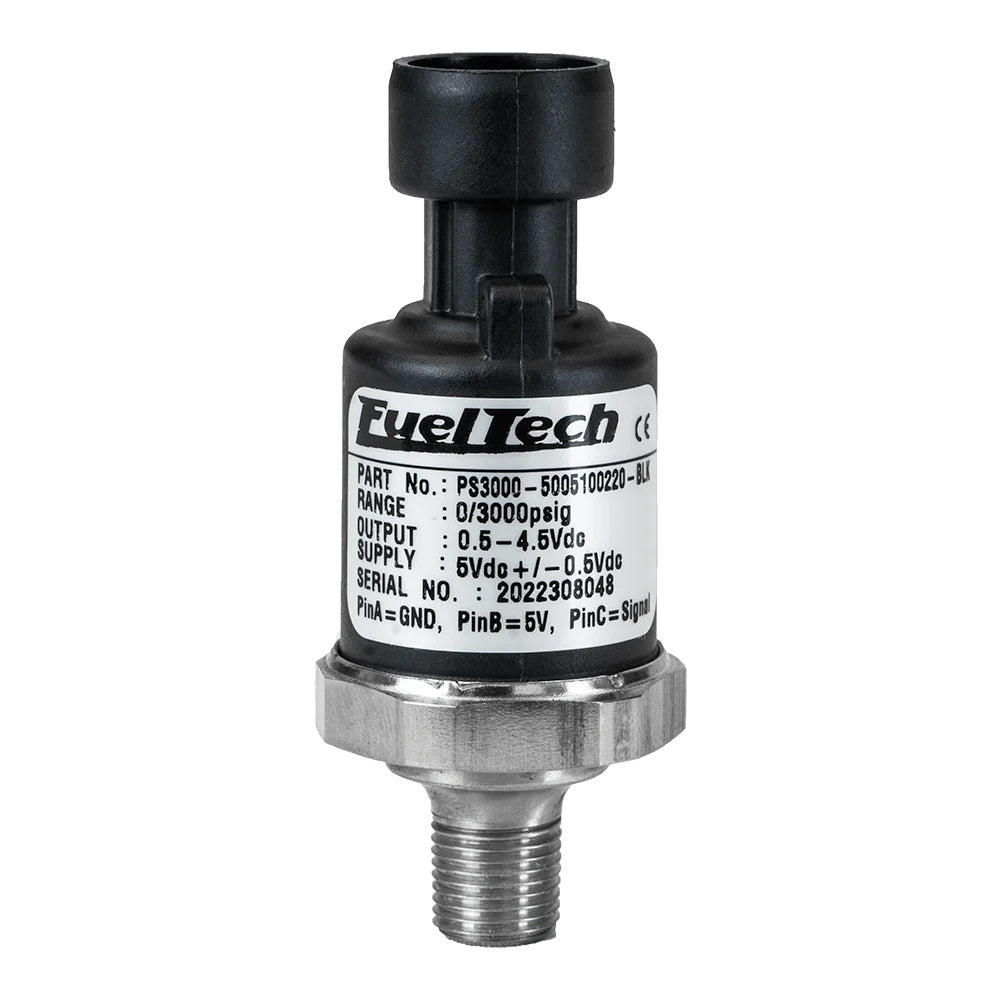 FUELTECH USA 5005100020-BLK - 0-150 PSI Pressure Series  (Black Series)) image