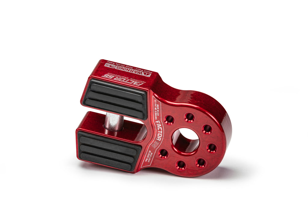 FACTOR 55 00050-01 - Flatlink Winch Shackle Mount Red image