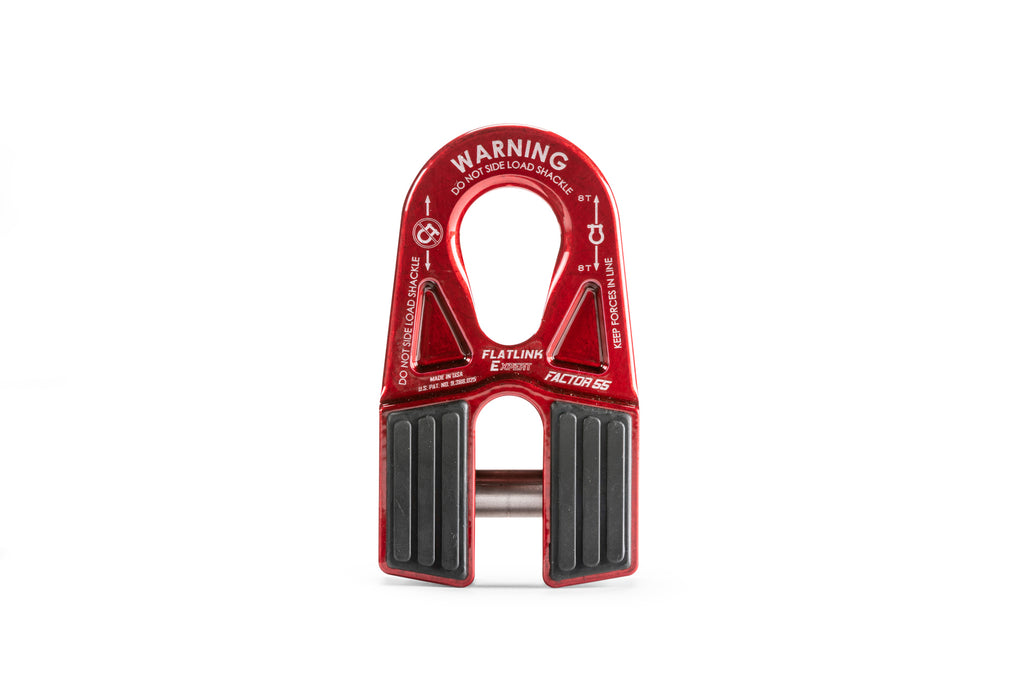 FACTOR 55 00080-01 - Flatlink-E Expert Winch Shackle Mount Red image