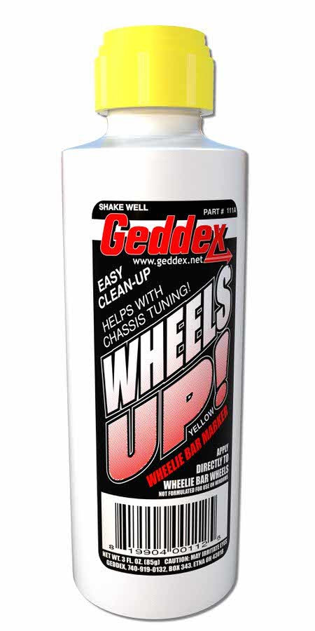 GEDDEX 111A - Wheels Up Wheelie Bar Marker Yellow 3oz Bottle image