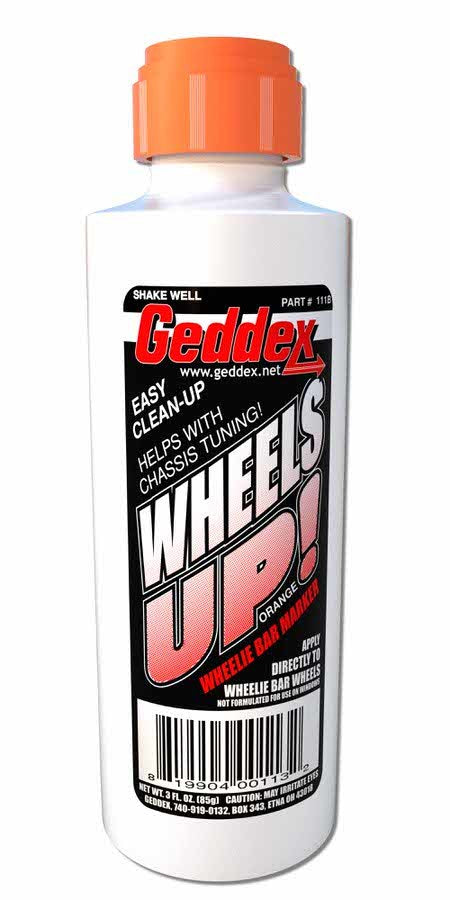 GEDDEX 111B - Wheels Up Wheelie Bar Marker Orange 3oz Bottle image