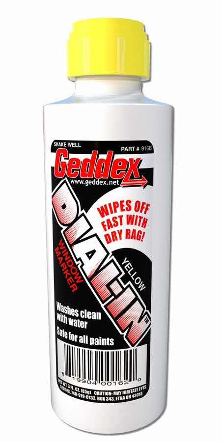 GEDDEX 916B - Dial-In Window Marker Yellow 3oz Bottle image