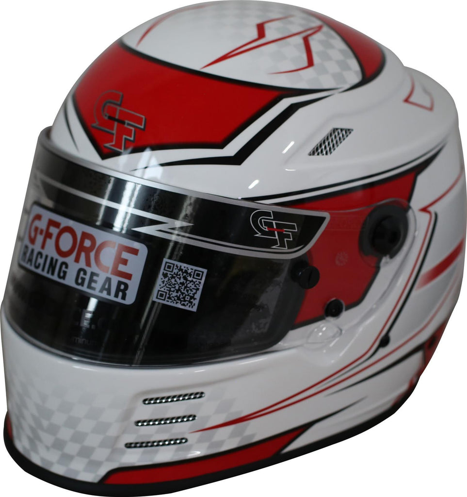 G-FORCE 13005LRGRD - HELMET REVO GRAPHICS LRG RED SA2020 image