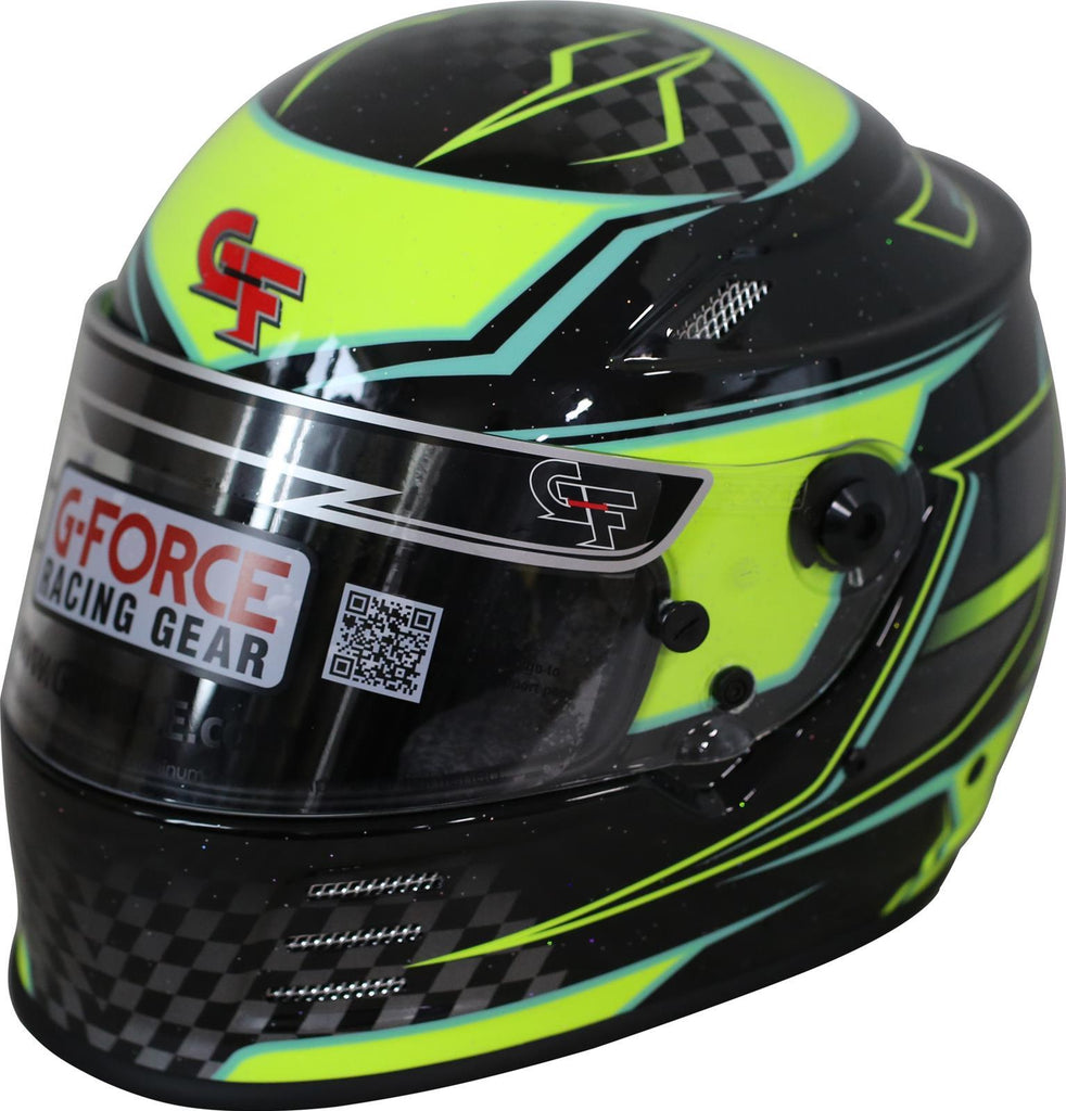 G-FORCE 13005XLGYL - HELMET REVO GRAPHICS XLG YELLOW SA2020 image