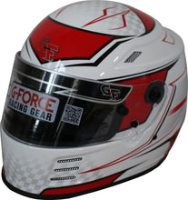 Load image into Gallery viewer, G-FORCE 13005XSMRD - HELMET REVO GRAPHICS XSM RED SA2020 image