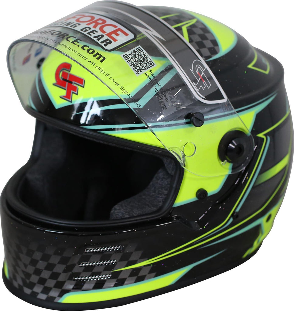 G-FORCE 13005XSMYL - HELMET REVO GRAPHICS XSM YELLOW SA2020 image