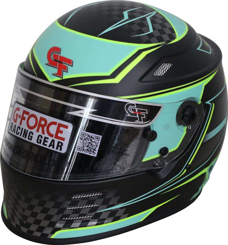 G-FORCE 13005XXLTL - HELMET REVO GRAPHICS XXL TEAL SA2020 image