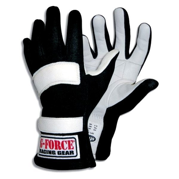 G-FORCE 4101CMDBK - GF5 Racing Gloves Child Medium Black image