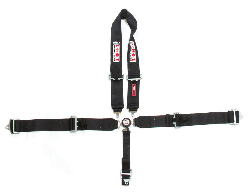 G-FORCE 7543BK - U-Type Harness Camlock Black 5pt Pro Series image