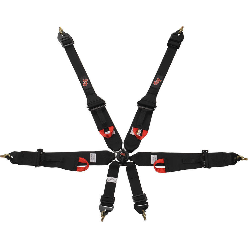 G-FORCE 7622BK - 6pt Harness Camlock HNR Indiv P/U Black  FIA image