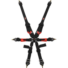 Load image into Gallery viewer, G-FORCE 7623BK - 6pt Harness Camlock Indiv Black Euro FIA image