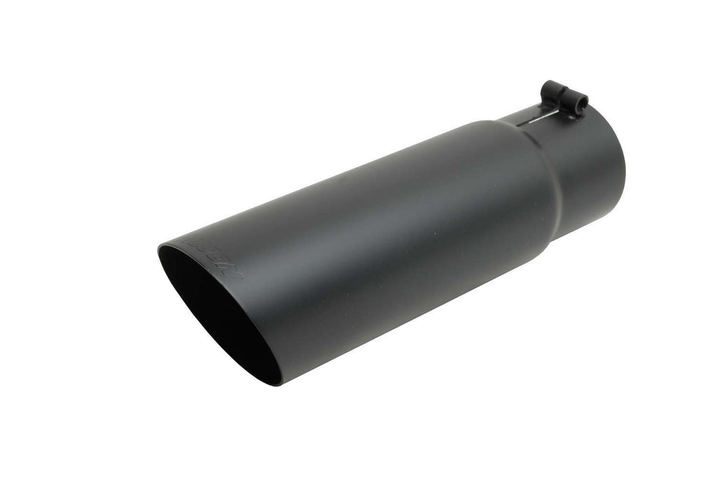 GIBSON EXHAUST 500379-B - Black Ceramic Single Wal l Angle Exhaust Tip image