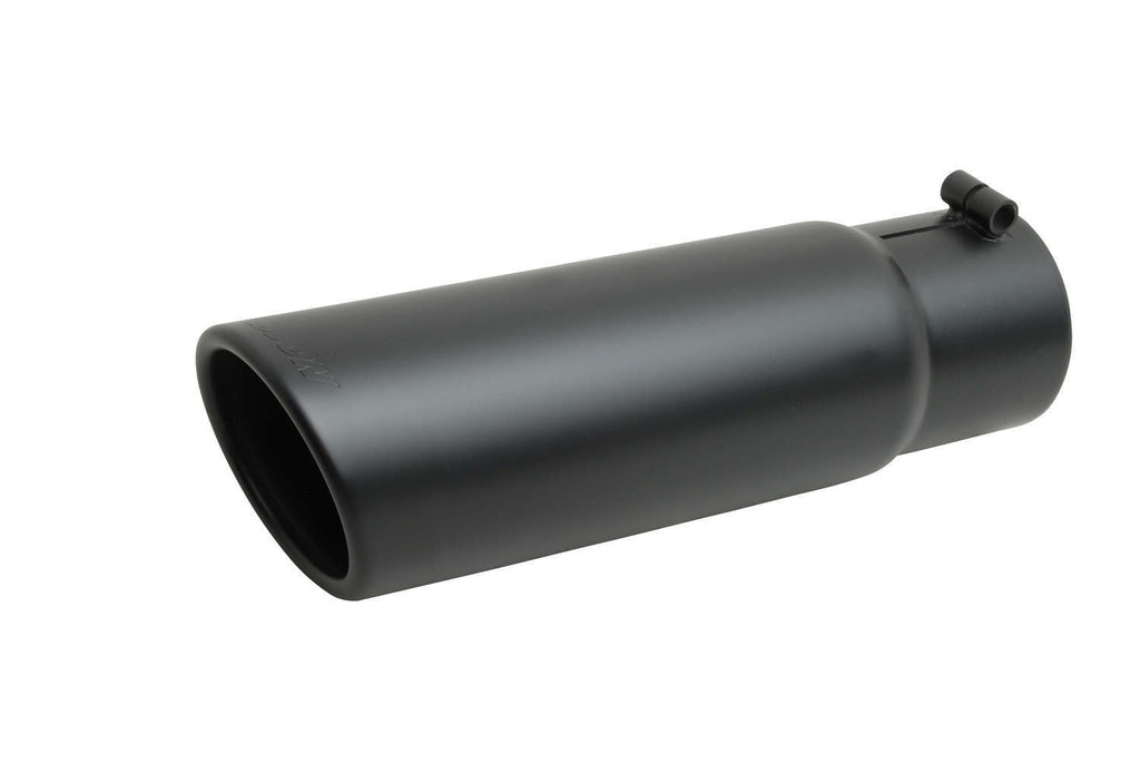 GIBSON EXHAUST 500643-B - Black Ceramic Rolled Edg e Angle Exhaust Tip image