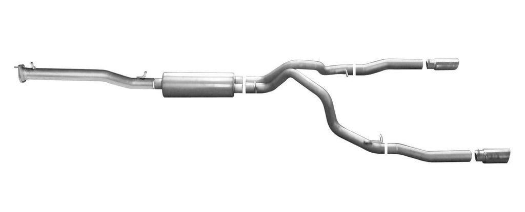 GIBSON EXHAUST 5661 - 14-  GM P/U 5.3L CC/LB Cat Back Exhaust Alum. image