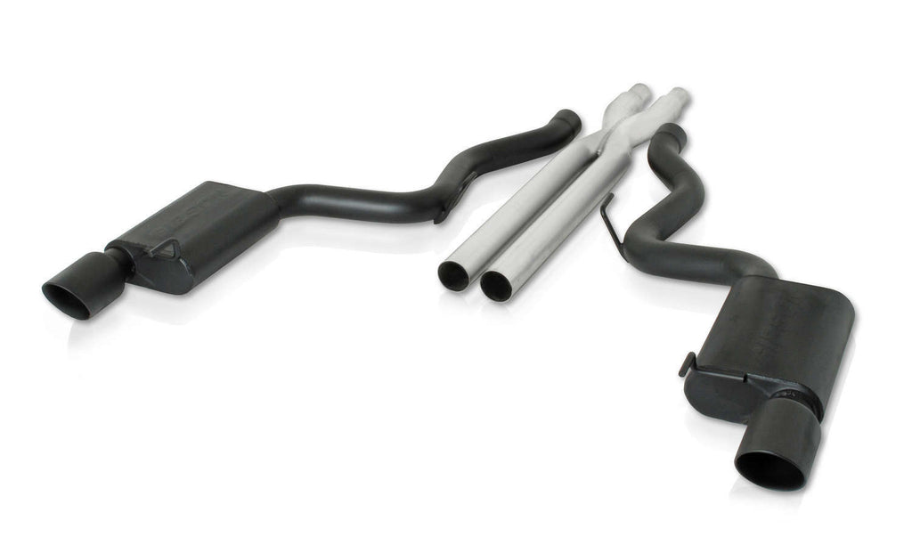 GIBSON EXHAUST 619013-B - Cat Back Exhaust 15-16 Mustang 5.0L Dual Split image