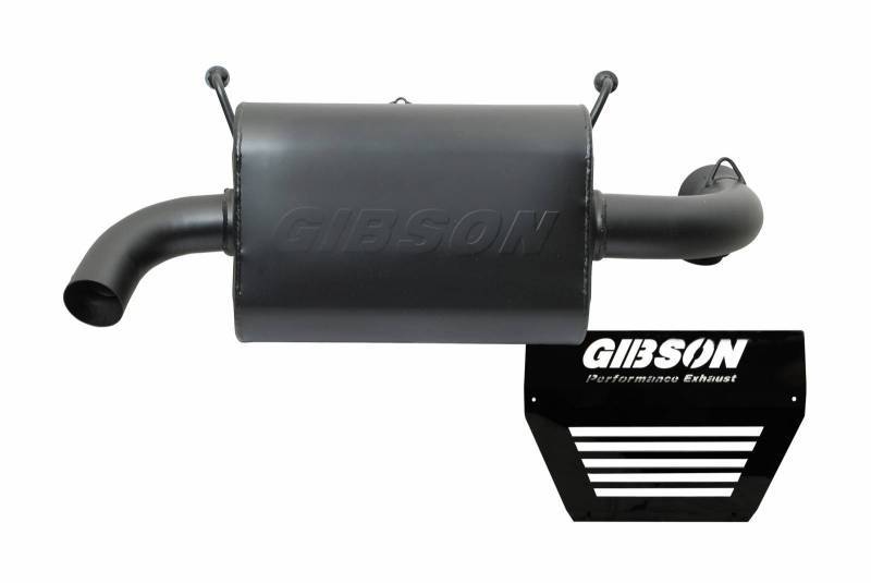 GIBSON EXHAUST 98020 - Polaris UTV Single Exhau st  Black Ceramic image