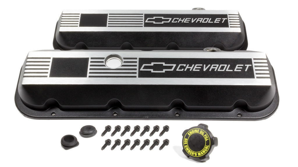 CHEVROLET PERFORMANCE 12495488 - Aluminum Valve Covers - BBC- Short image