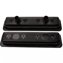 Load image into Gallery viewer, CHEVROLET PERFORMANCE 25534359 - Valve Cover Kit SBC Circle Track Steel Black image