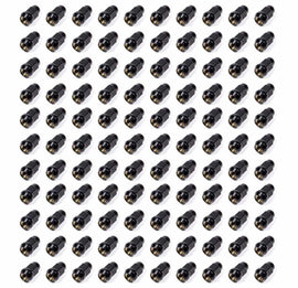 GORILLA 41188BC - 100 Lugnuts 1/2 Acorn Bulge 3/4in Hex Black image