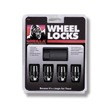 Load image into Gallery viewer, GORILLA 71641NBC - Wheel Locks Acorn Black Chrome 14mm x 1.50 4Pack image