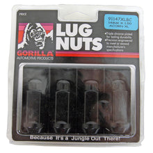 Load image into Gallery viewer, GORILLA 91147XLBC - 4 Lugnuts Acorn Bulge 14 mm x 1.5 Black X-Long image