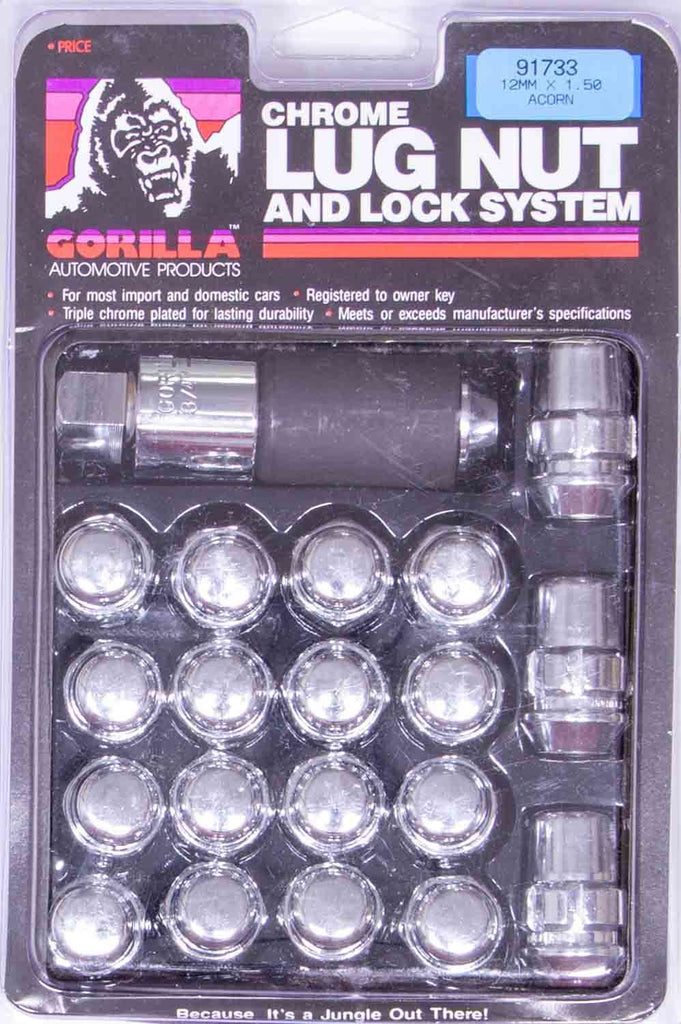 GORILLA 91743 - Lug Nut and Lock System 14mmx1.50 Acorn Bulge image