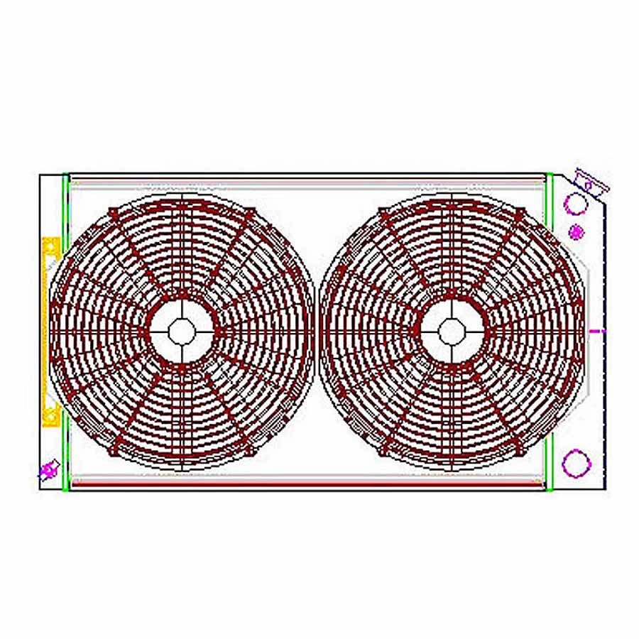 GRIFFIN CU70008LS - Radiator Combo Unit GM A & G Body LS Swap image