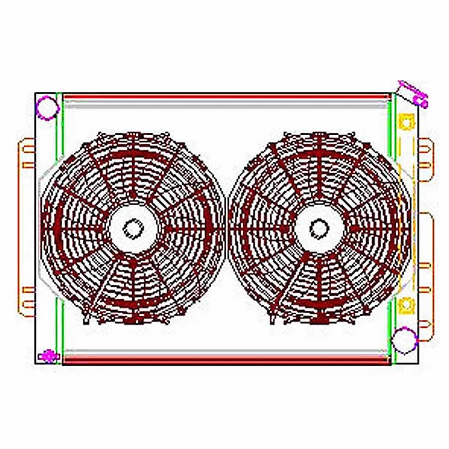 GRIFFIN CU70009 - Radiator Combo Unit GM A & F Body image