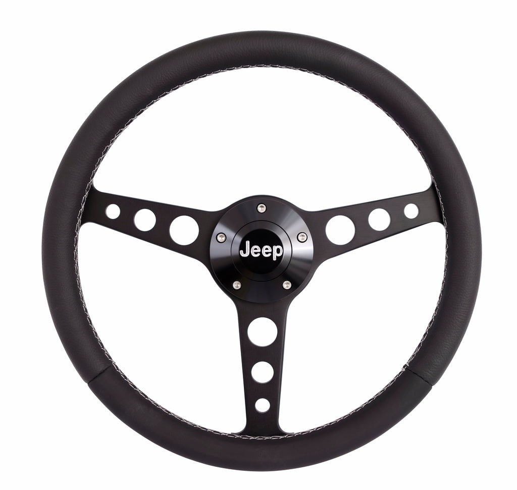 GRANT 1929 - Classic Series Blk Wheel Jeep Logo/Install Kit image